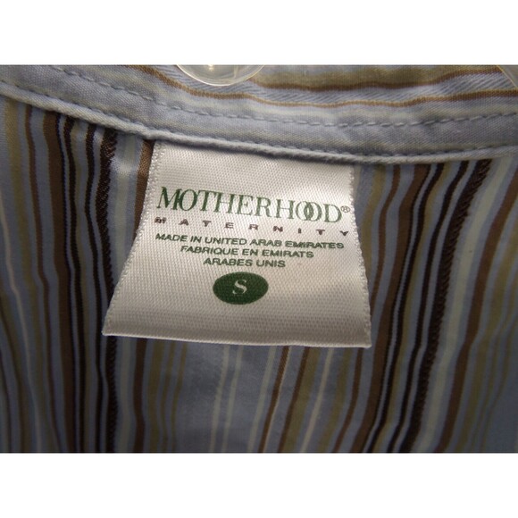 Lot of 2 Motherhood Maternity Collared Sleveless tank top size S green and blue - Picture 4 of 8